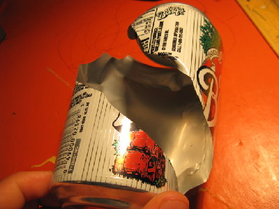 I shook up a can of diet root beer (nasty crap) &amp;amp; shot it w/ the small gold/white dart. It exploded &amp;amp; made a weird pop noise