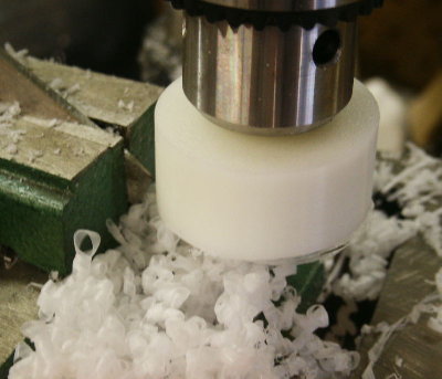 Making a piston on a drill press