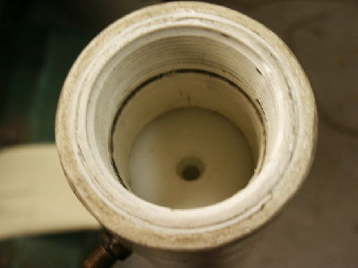 Mouse musket valve in place