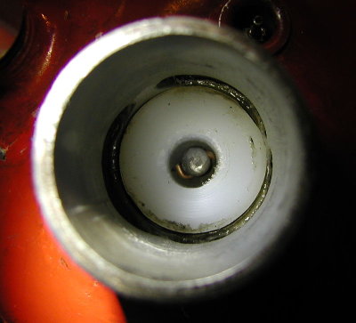 Marshmallow cannon has hand filed valve ports.