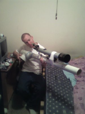 This is a mate of mine Steve trying out the scope!