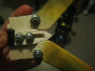 mechanism with the wings spread