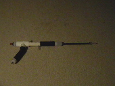 This is the gun fully assembled its about three feet long.
