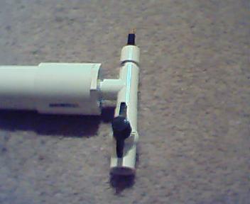 I would'nt call this the exhaust, but it's all that comes to mind. Simple layout, one side is a ball valve, other side is a tire valve. Fill and turn.