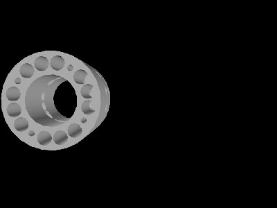 Image of cylinder with bad rendering.