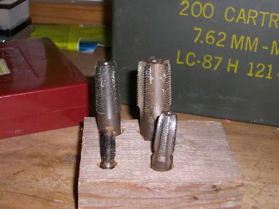 Taps 1/8&amp;quot;,1/4&amp;quot;,1/2&amp;quot;,3/4&amp;quot; NTP taps<br />They may look rusty but they are sharp bastards $ 3 for all