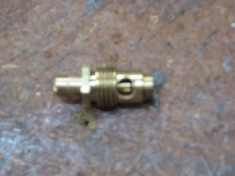 New, bigger hole drilled into the valve inside the blowgun. I used a 5.5mm drill bit. Make sure to remove the 'push button' part first and to clean the hole afterwards.