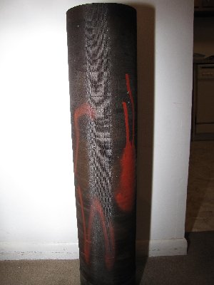 The tube. There is red spray paint to mark its retirement.