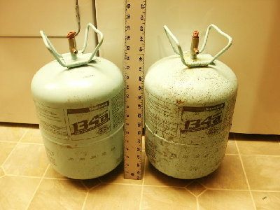 Helium tanks and Freon tanks are in the same family of construction.
