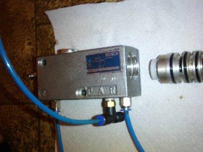 the valve with the spool removed