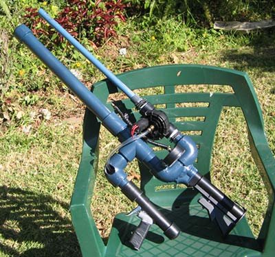 This is what the gun looks like sitting on a chair 1meter away.