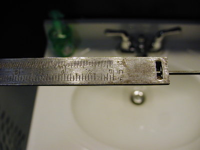 The two scales are both inches