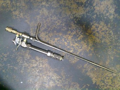 The insides of the gun without the stock.