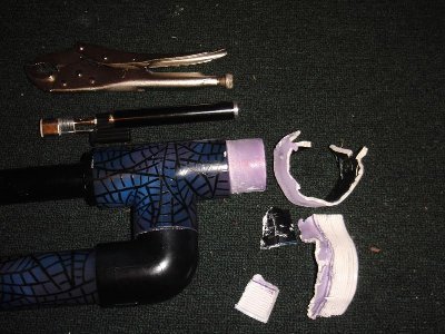 Valve and remains of the 1.5&amp;quot; female adaptor.