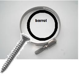 just tighten on the barrel, but your outside pipe need to be a bit loose