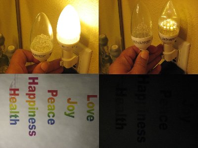 LED test. Both are from the same package.