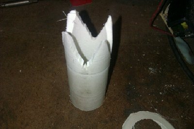 Cuts with band saw in 3/4&amp;quot; pipe.