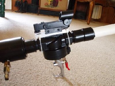 Side view fo the valve and sights.