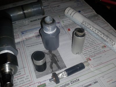 the piston valve, hammer valve housing, hammer valve steam, the hammer, and the hammer tube (unfinished)