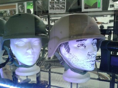 004.jpg (346.78 KiB) Viewed 5163 times I JSRified one of the polystyrene display heads :) there's a whole box of them back at the store, and I was glad when LeMaudit said "oooh, targets!" before me when we found it :D