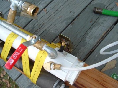 Where I inject propane, inject air, and where the Oh Shit! hose connects to the mixing tank
