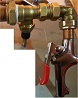 fill port is angled away from stock for easy refill