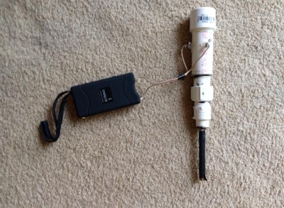 Picture of gun with stun gun