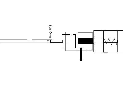The piston that the handle is attached to should be moving, but I didn't waste the time doing that.