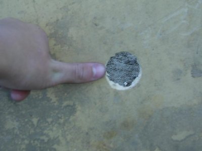 6mm mdf board + Golf ball = clean hole &amp;amp; lost golf ball.