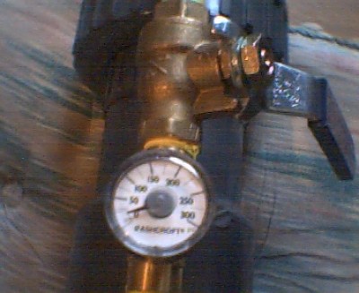 close up of max press and vent