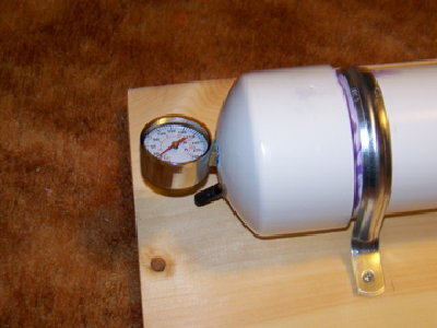 0-300 PSI gauge, and valve stem.  I used &amp;quot;seal-all&amp;quot; to get them sealed and adheared to  the PVC cap.