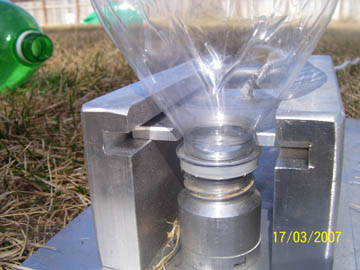 Bottle/Chamber in place and ready to fire