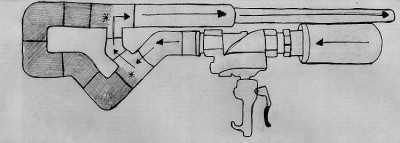 The shaded area is the stock and the *s are the parts of the T's I want to fill in with something... any ideas?