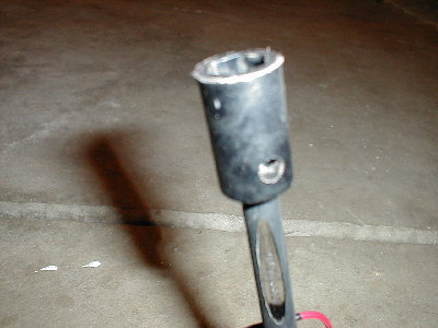 the barrel with the silencer