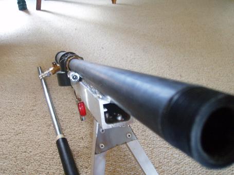 An agle of the gun.
