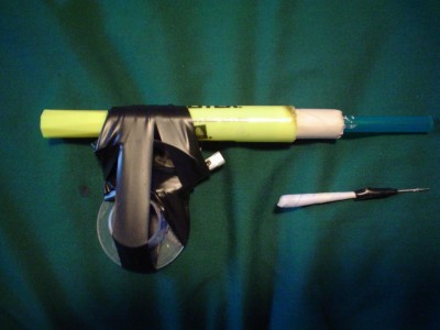&amp;quot;The Highlighter&amp;quot; and ammo (paper rolled into cone with T-Pin sticking half inch out)