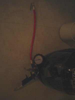This is the unit I am going to use for filling and triggering the QEV.<br /><br />The guage tells me current chamber pressure.