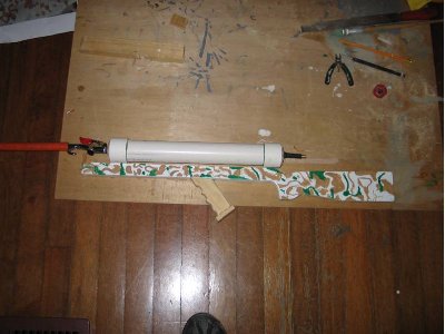 this is the wood with my Pneumatic rifle sitting in it. :)