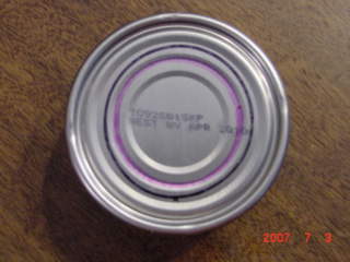 The drawn out lines.The black is where the can will fit and the pink is on a ridge closest to the black line.You will punch your holes on the pink line