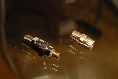 Valve assembly. I siliconed it more out of restlessness than necessity.<br /><br />The other thing is a ghetto 1/4&amp;quot; tap made out of another nipple.