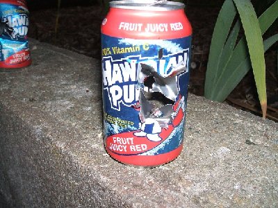 An exit hole.