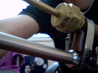 2007-10-12-39493.jpg (143.85 KiB) Viewed 3894 times Thats the main piece that keeps it all together. I just made it from the copper that I cut off the chamber to shorten it. I was surprised how well it turned out.