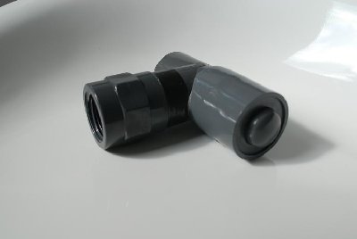 The basic valve body, vent end, closed position.