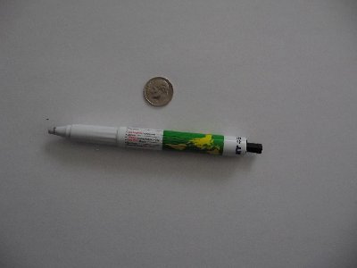 This is my smallest one that I can find. It was born from inspiration that came of JSR's pen gun. Mine's a coaxial combustion. It's not that impressive compared to JSR's so I never posted it.