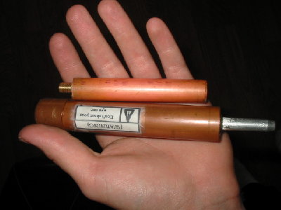 Size comparison to larger marker gun.